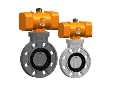 Pneumatisch betätigte Absperrklappe, KV402